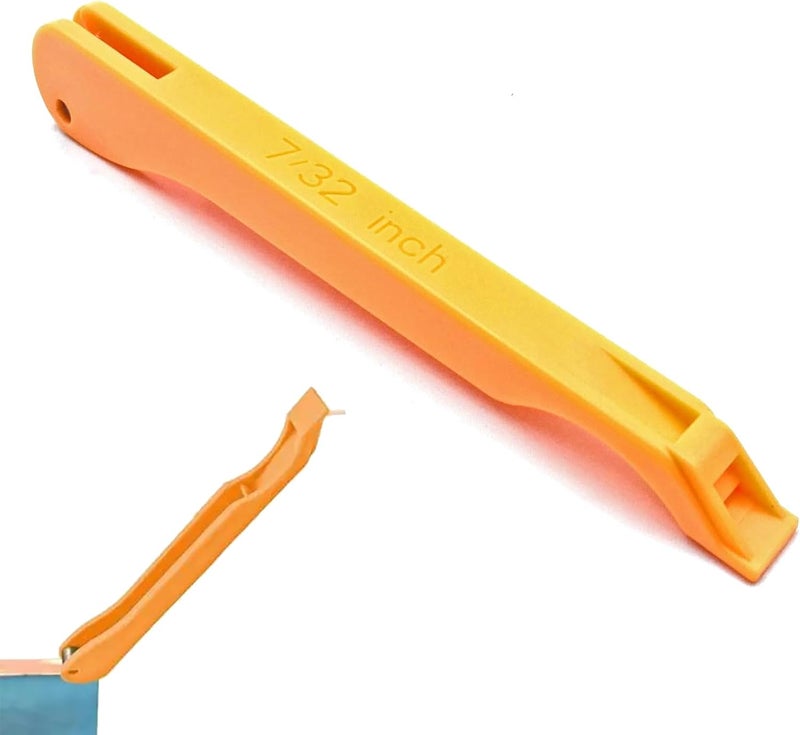 QidaiaLuck Copper Foil Hand Foiler for Stained Glass, Stained Glass Hand Foiler Tool,Copper foil Dispenser,Orange Hand Foiler for 7/32" Copper Foil Tape,Stain Glass Tools and Supplies - Image 1